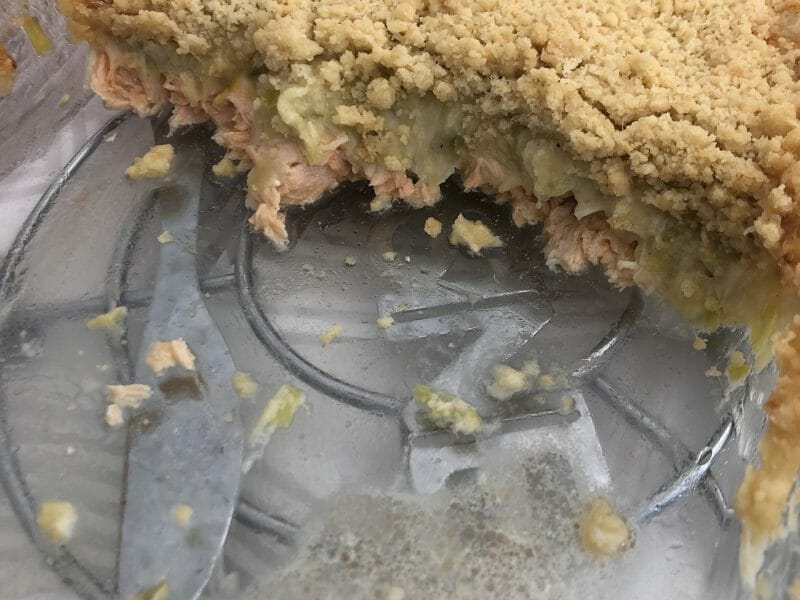 Cliquez pour zoomer ! Crumble de saumon et poireaux Thermomix par gwenkithm