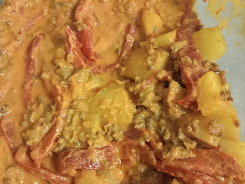 Cliquez pour zoomer ! Boeuf aux poivrons et pommes de terre Thermomix par gwenkithm