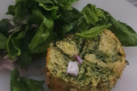Cliquez pour zoomer ! Cake aux épinards, mozzarella et pesto Thermomix par sab2628
