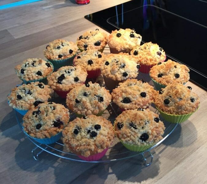 Cliquez pour zoomer ! Muffins aux myrtilles Thermomix par Meliimeloo