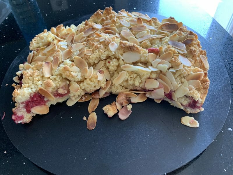 Cliquez pour zoomer ! Cookie-crumble rhubarbe framboises Thermomix par valllyb