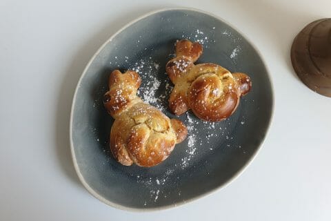 Cliquez pour zoomer ! Brioches lapin de Pâques au Thermomix