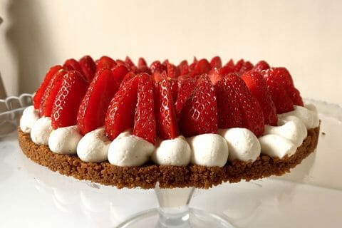 Cliquez pour zoomer ! Tarte aux fraises sans cuisson Thermomix par Elise