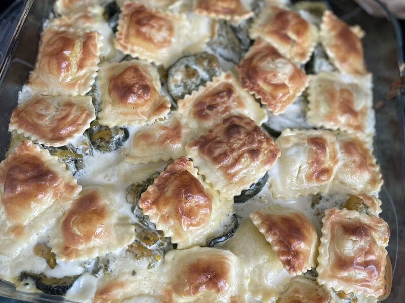Cliquez pour zoomer ! Gratin de ravioles aux courgettes Thermomix par Doriane