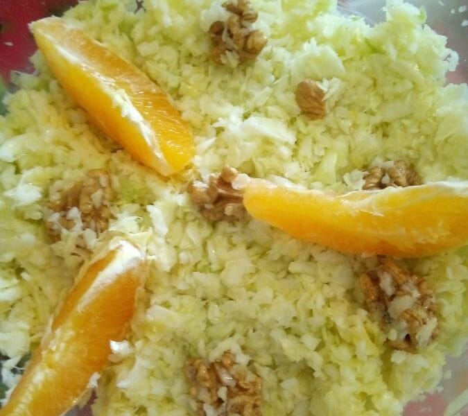 Cliquez pour zoomer ! Salade pommes, chou et noix Thermomix par Presci974