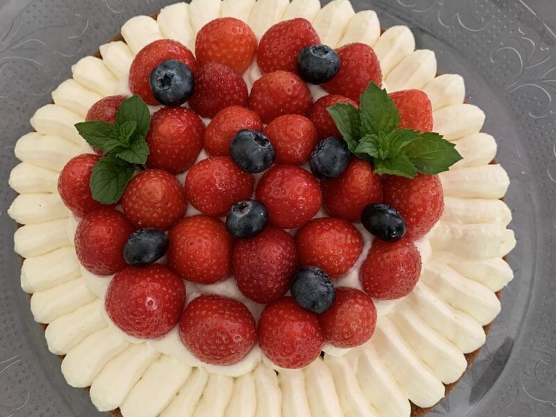 Cliquez pour zoomer ! Tarte aux fraises sans cuisson Thermomix par imane_131