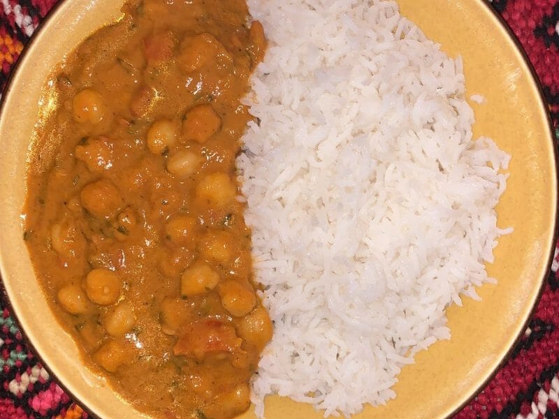 Cliquez pour zoomer ! Curry de pois chiches au lait de coco Thermomix par imane_131