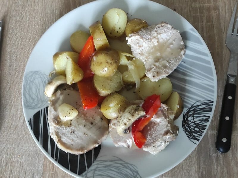 Cliquez pour zoomer ! Roti de porc sauce échalote Thermomix par merengue60