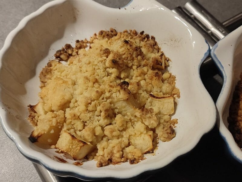 Cliquez pour zoomer ! Crumble aux Pommes Thermomix par 🐱UnchatEnCuisine