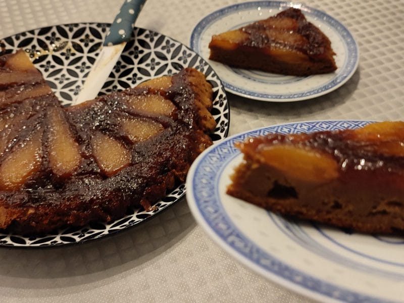 Cliquez pour zoomer ! Pain d’épices renversé aux poires Thermomix par 🐱UnchatEnCuisine