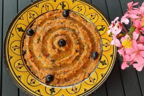 Cliquez pour zoomer ! Salade aubergine courgettes et tomates Thermomix par 🐱UnchatEnCuisine