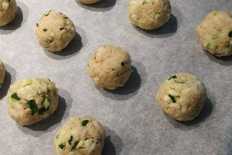 Cliquez pour zoomer ! Boulettes pois chiches et courgettes Thermomix par 🐱UnchatEnCuisine