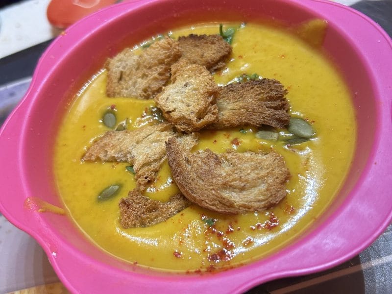 Velouté de patate douce au lait de coco au Thermomix