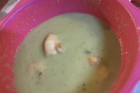 Cliquez pour zoomer ! Soupe de concombre et crevettes marinées au citron Thermomix par ninikh