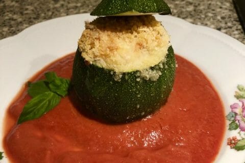 Cliquez pour zoomer ! Courgettes rondes farcies à la ricotta Thermomix par Chanel5