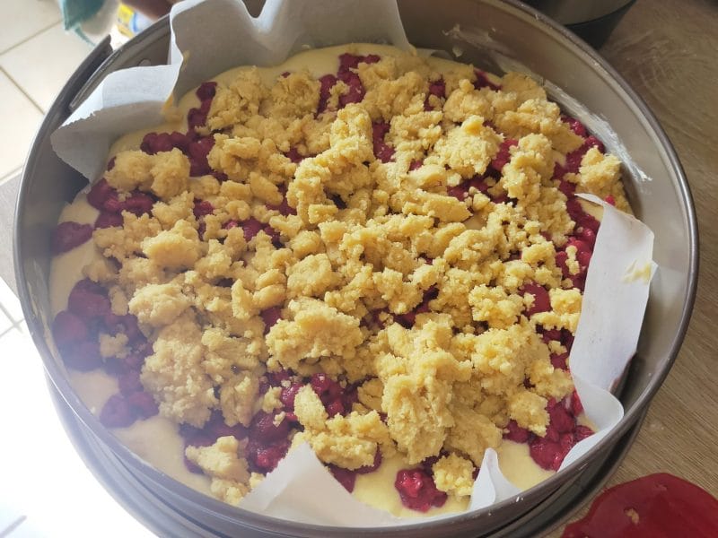 Cliquez pour zoomer ! Crumb cake framboises Thermomix par emmagine