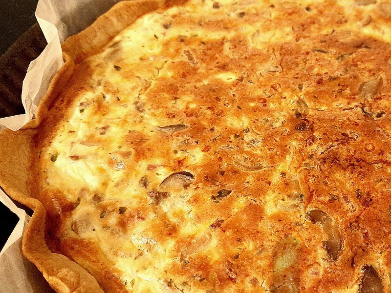 Cliquez pour zoomer ! Tarte champignons et lardons Thermomix par BobbieRookmoot