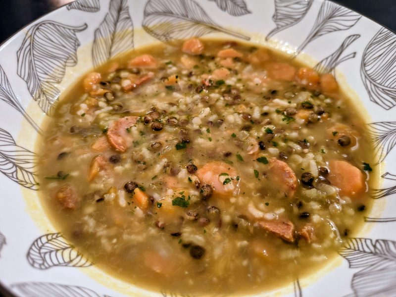 Cliquez pour zoomer ! Soupe de légumes aux lentilles et au riz Thermomix par BobbieRookmoot