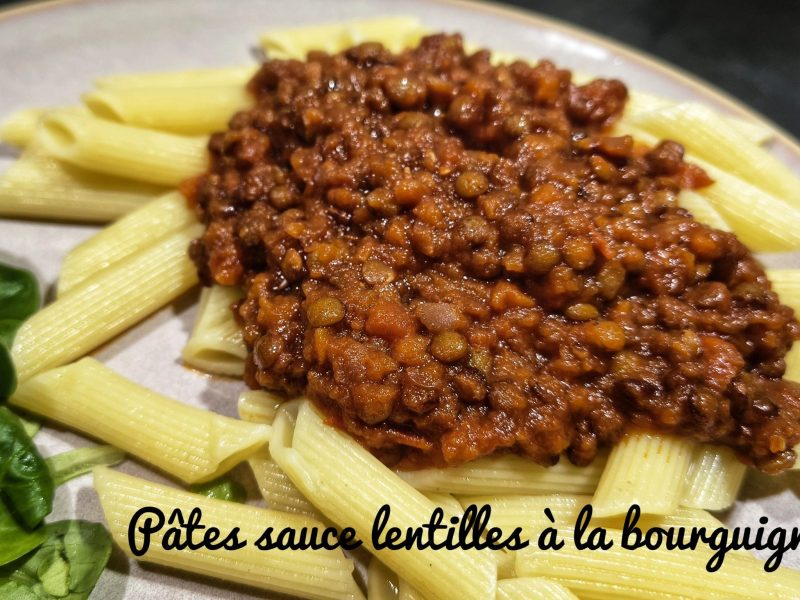 Cliquez pour zoomer ! Pâtes sauce lentilles à la bourguignonne Thermomix par BobbieRookmoot