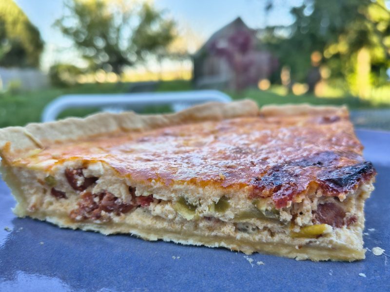 Cliquez pour zoomer ! Quiche poivrons et chorizo Thermomix par BobbieRookmoot