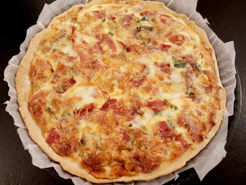 Cliquez pour zoomer ! Tarte aux poireaux et jambon Thermomix par BobbieRookmoot