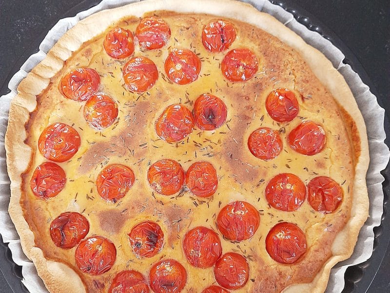 Cliquez pour zoomer ! Tarte aux tomates cerises et parmesan Thermomix par BobbieRookmoot