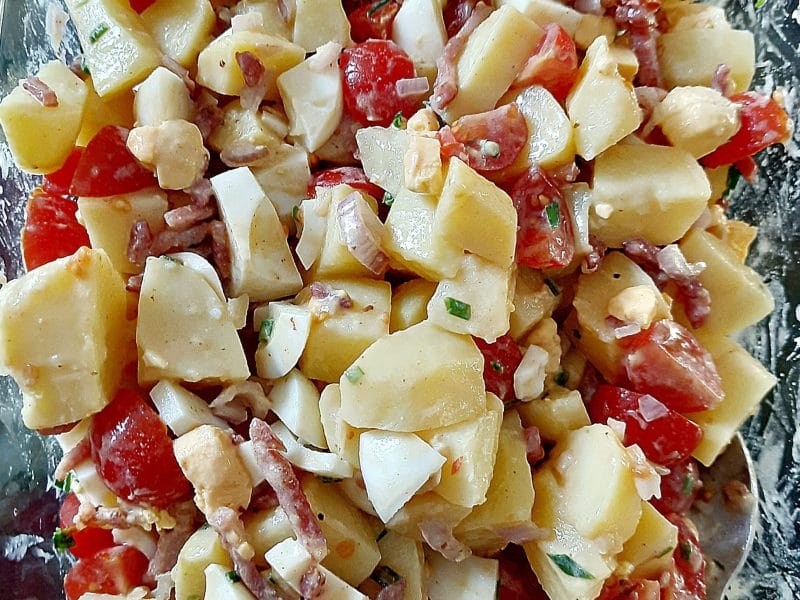 Cliquez pour zoomer ! Salade de pommes de terre au bacon Thermomix par BobbieRookmoot