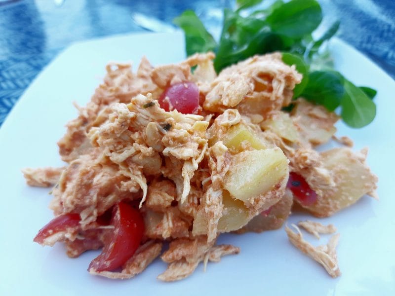 Cliquez pour zoomer ! Salade de poulet au pesto rosso Thermomix par BobbieRookmoot