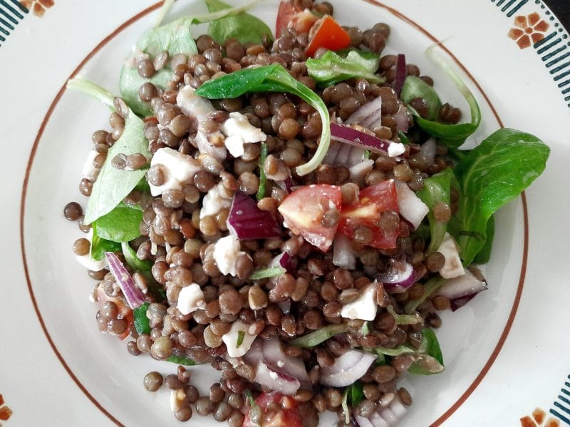 Cliquez pour zoomer ! Salade de lentilles à la grecque Thermomix par BobbieRookmoot