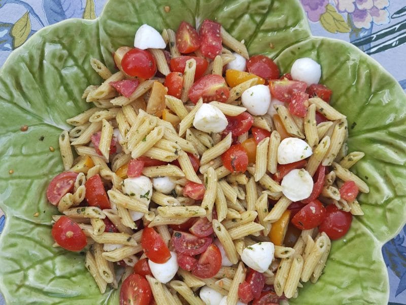 Cliquez pour zoomer ! Salade de pâtes caprese Thermomix par BobbieRookmoot