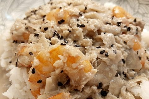 Cliquez pour zoomer ! Crevettes miel sésame au lait de coco Thermomix par BobbieRookmoot