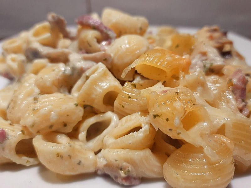 Cliquez pour zoomer ! Gratin de pennes aux champignons Thermomix par BobbieRookmoot