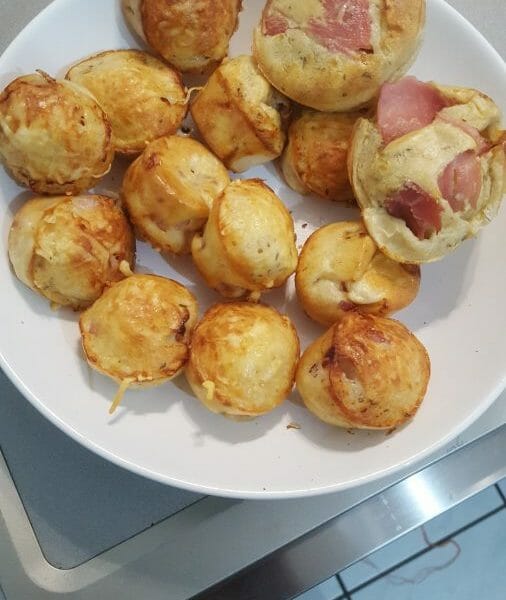 Cliquez pour zoomer ! Crêpes soufflées aux lardons Thermomix par Juju4740