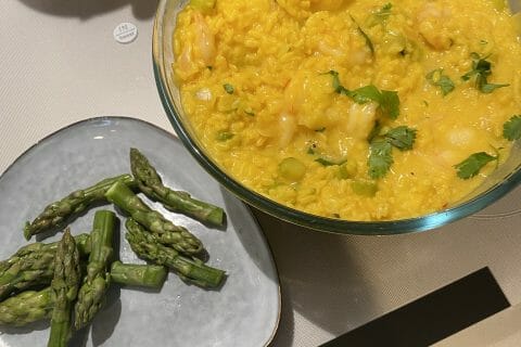 Cliquez pour zoomer ! Risotto aux crevettes et asperges Thermomix par chouch3110