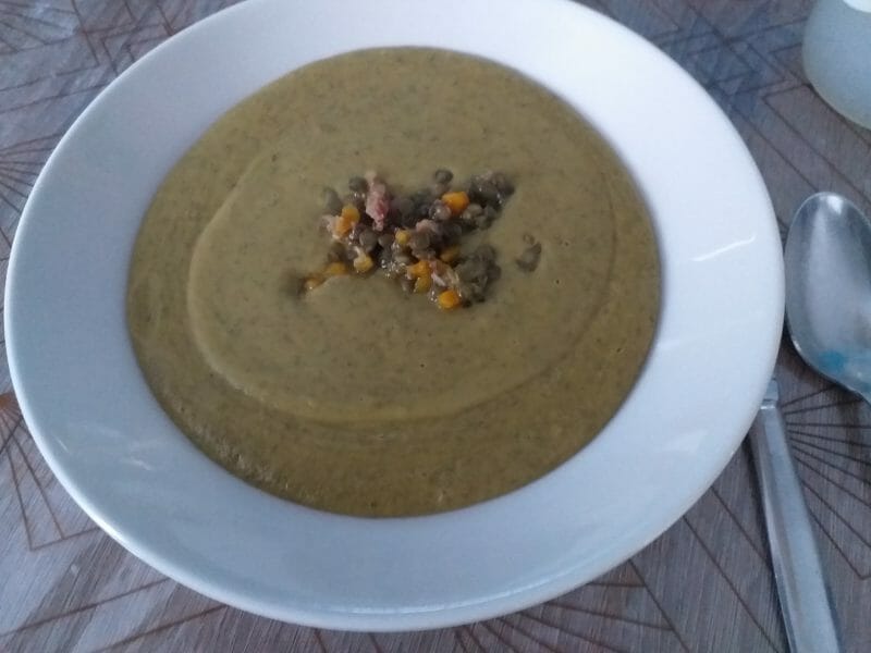 Cliquez pour zoomer ! Velouté de lentilles vertes Thermomix par Isabellesomon