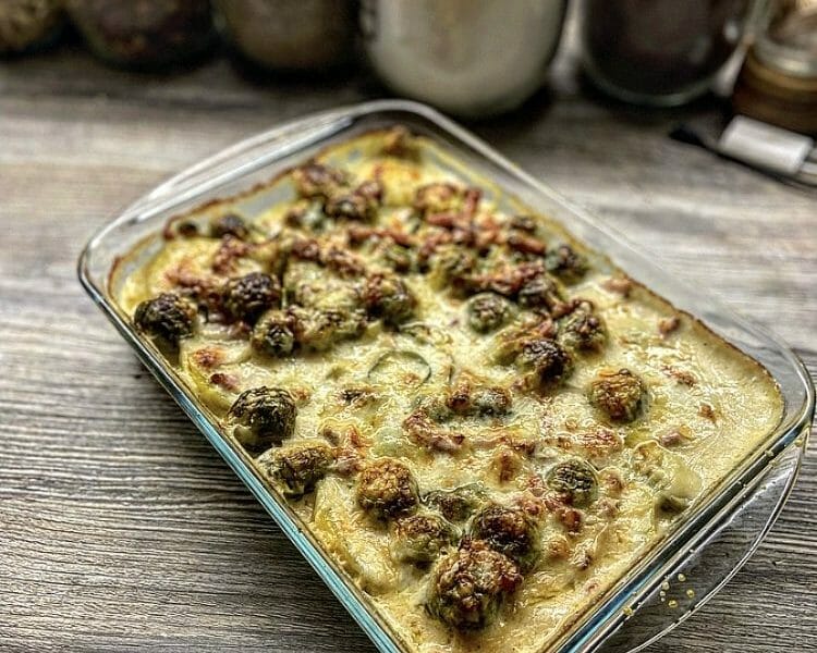 Cliquez pour zoomer ! Gratin de choux de Bruxelles au comté Thermomix par Emi lie