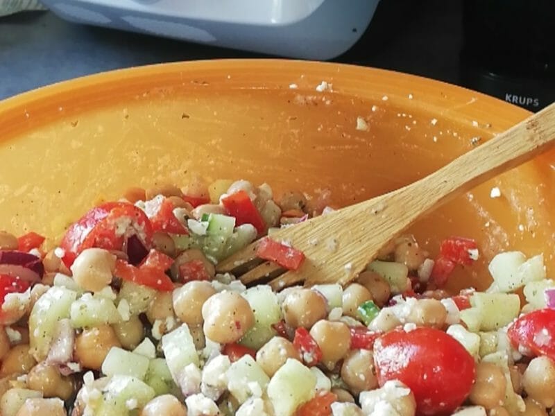 Cliquez pour zoomer ! Salade de pois chiches Thermomix par coralie_5710