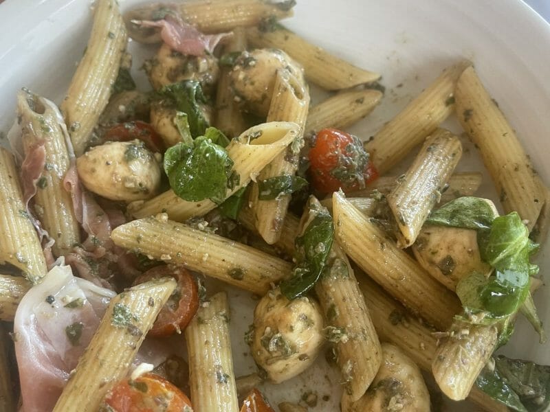 Cliquez pour zoomer ! Salade de penne à l’italienne Thermomix par Clotilde.Jah