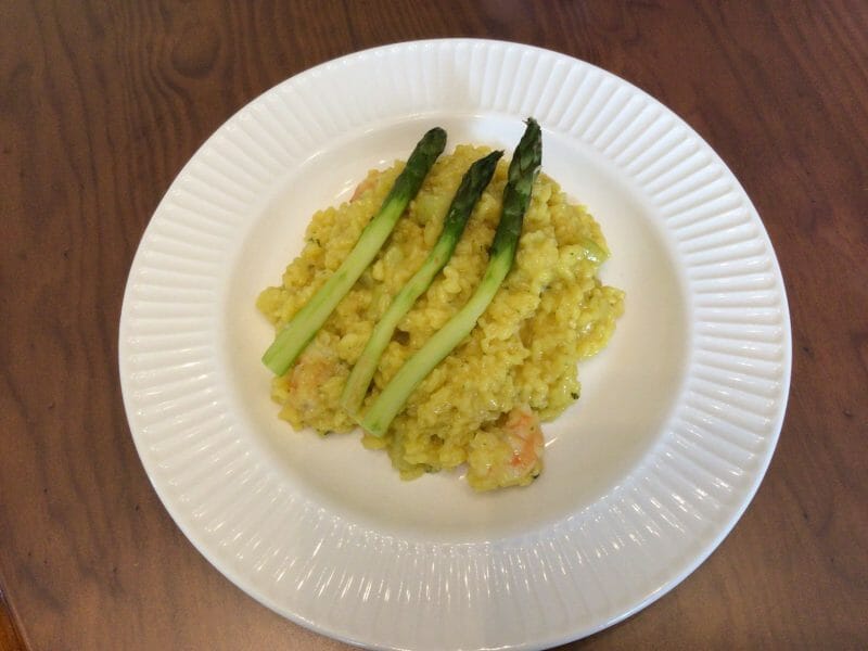 Cliquez pour zoomer ! Risotto aux crevettes et asperges Thermomix par joelle_99