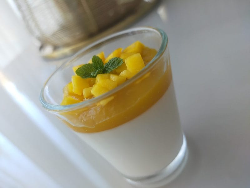 Cliquez pour zoomer ! Panna cotta coco mangue Thermomix par moonix