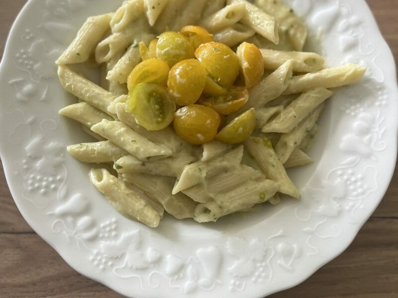 Cliquez pour zoomer ! Farfalle à la crème de courgettes Thermomix par aurelia_104