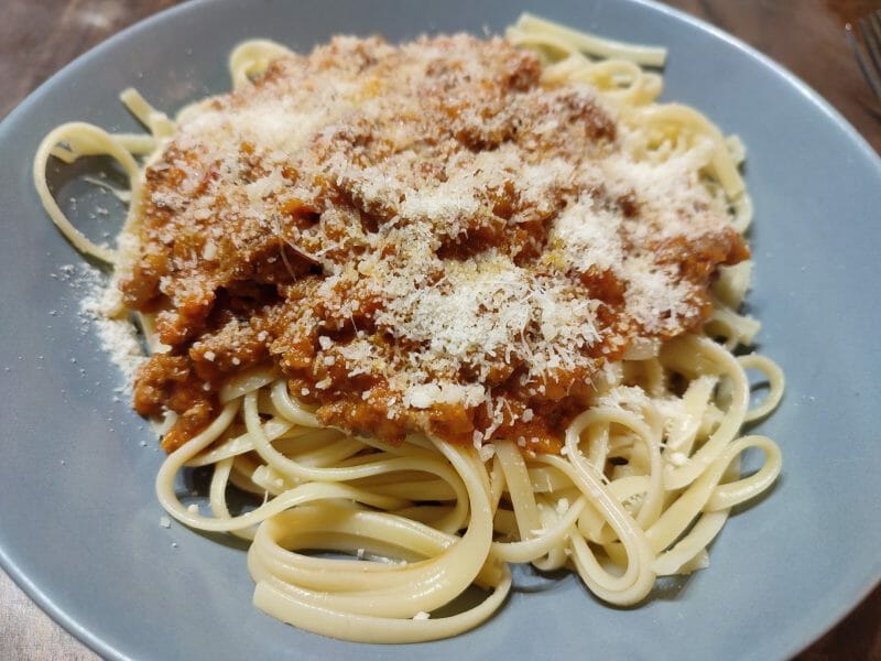 Cliquez pour zoomer ! Pâtes sauce bolognaise au potiron Thermomix par youpoupoune