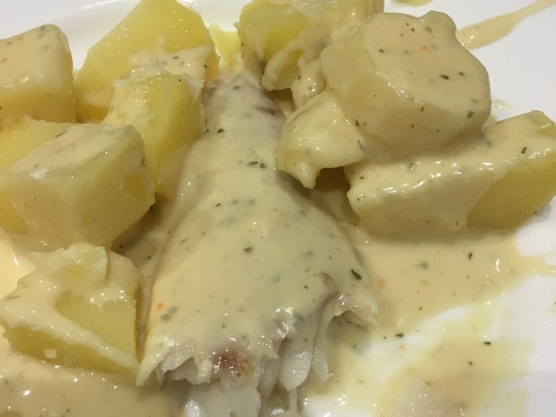 Cliquez pour zoomer ! Filet de cabillaud et sa sauce persillée Thermomix par Schtaffy