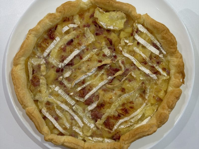 Cliquez pour zoomer ! Tarte au camembert, pommes et lardons Thermomix par liliz09
