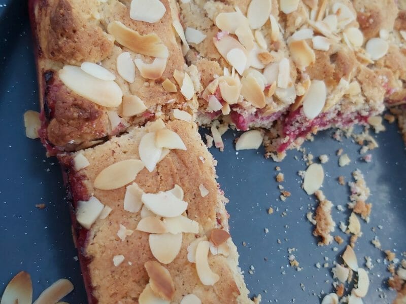 Cliquez pour zoomer ! Cookie-crumble rhubarbe framboises Thermomix par Angelina52