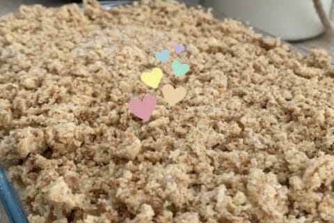 Cliquez pour zoomer ! Crumble pommes, poires et spéculoos au Thermomix