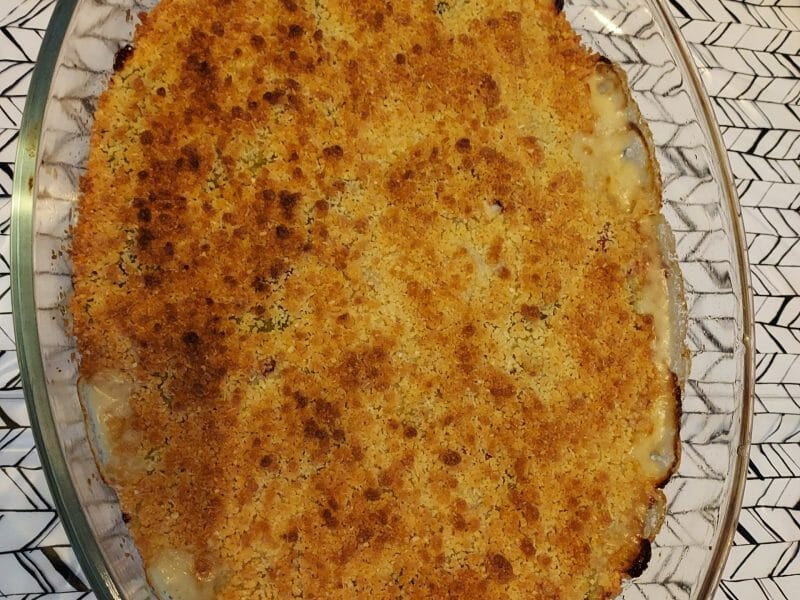 Cliquez pour zoomer ! Crumble courgettes, chèvre et lardons Thermomix par delphine_633