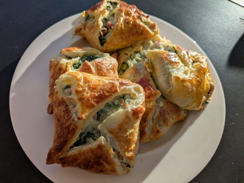 Cliquez pour zoomer ! Paniers feuilletés épinards et jambon Thermomix par aurore_503