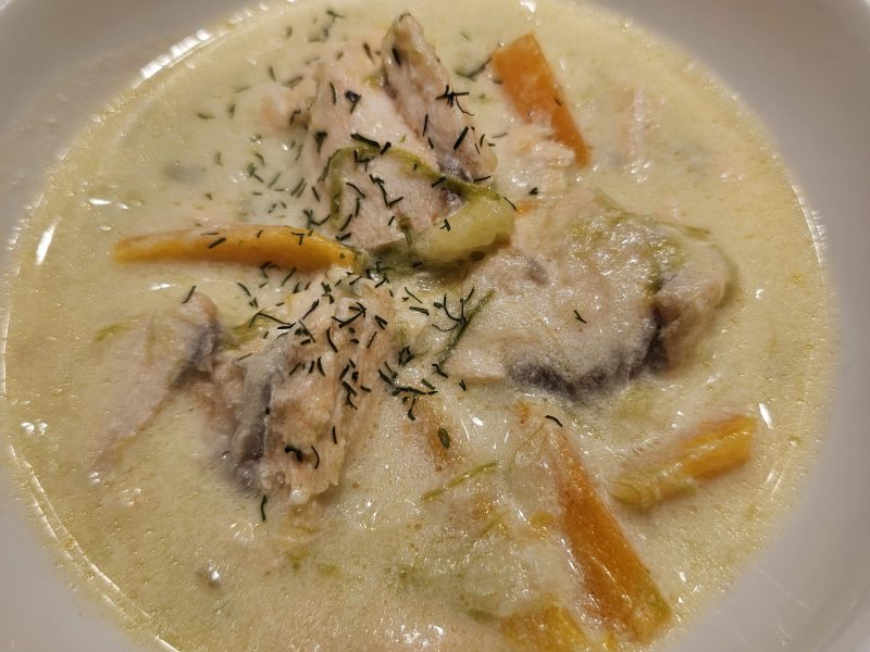 Cliquez pour zoomer ! Soupe de saumon à la finlandaise Thermomix par aurore_503