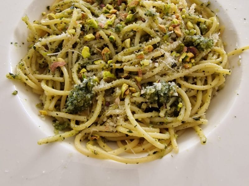 Cliquez pour zoomer ! Spaghettis au pesto de menthe fraîche Thermomix par aurore_503
